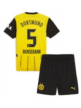 Borussia Dortmund Ramy Bensebaini #5 Dječji Domaci Dres kompleti 2024-25 Kratak Rukavima (+ kratke hlače)